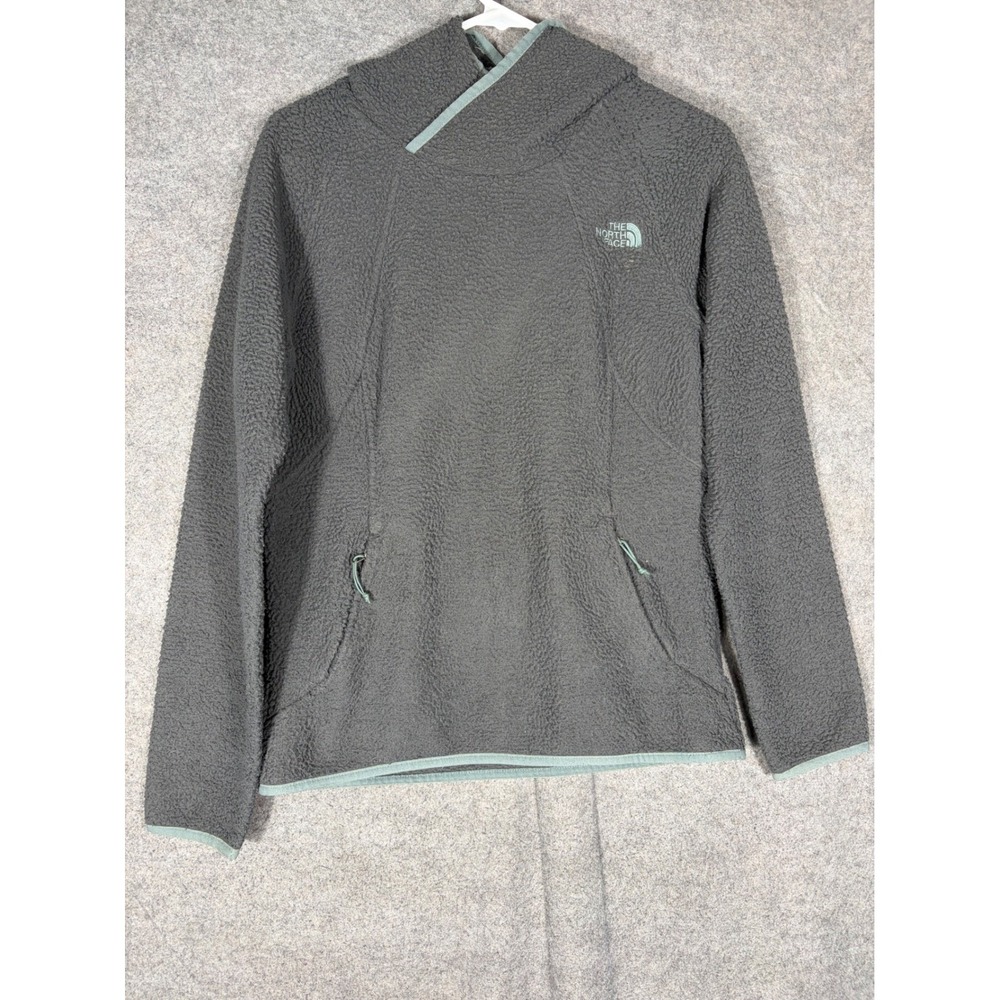 The North Face Crescent Hooded Pullover Gray Fleece NF0A2TER Womens Small